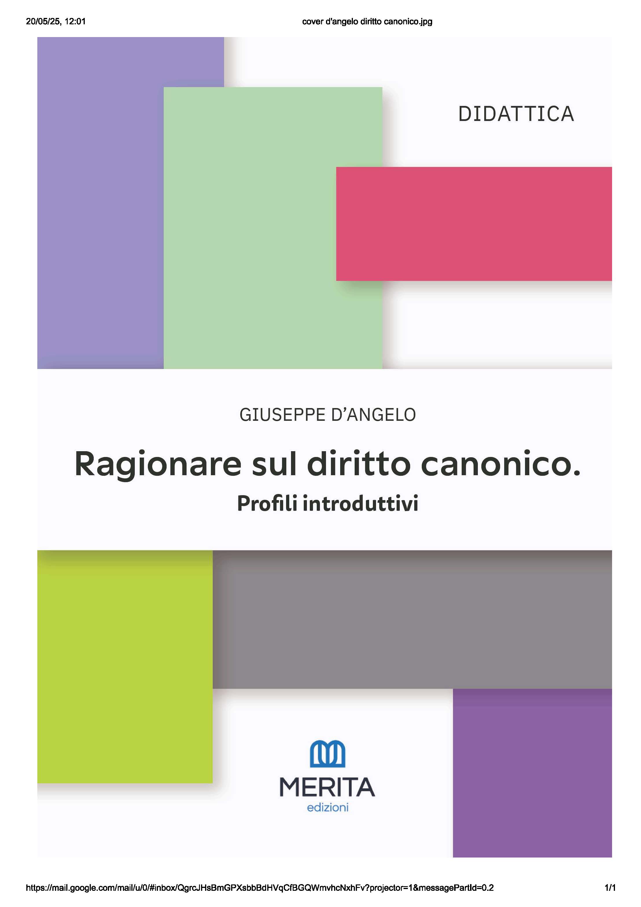 Ragionare sul diritto canonico. Appunti e spunti per un'introduzione dall'esterno
